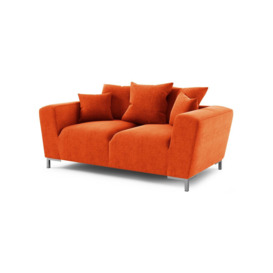 Stone 2 Seater Sofa, orange