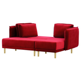 Swift Corner Sofa Bed, dark red - thumbnail 2