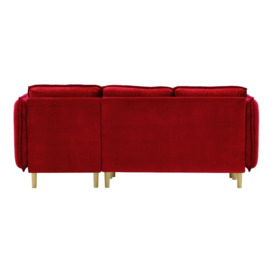 Swift Corner Sofa Bed, dark red - thumbnail 3