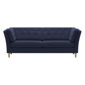 Viko 3 Seater Sofa, navy blue - thumbnail 1