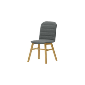 Dao Dining Chair, dark grey, Leg colour: like oak - thumbnail 1