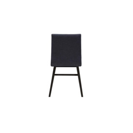 Fafa Dining Chair, navy blue, Leg colour: black - thumbnail 2