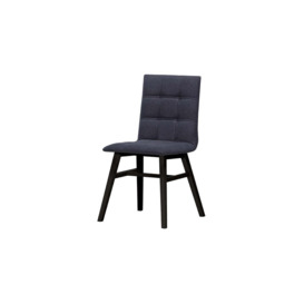Fafa Dining Chair, navy blue, Leg colour: black - thumbnail 1
