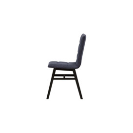 Fafa Dining Chair, navy blue, Leg colour: black - thumbnail 3
