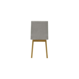 Lakri Dining Chair, dark grey, Leg colour: like oak - thumbnail 2