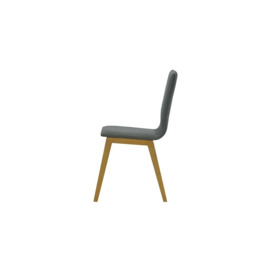 Lakri Dining Chair, dark grey, Leg colour: like oak - thumbnail 3