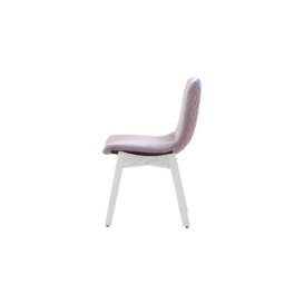 Felton Dining Chair Beech, lilac, Leg colour: white - thumbnail 3