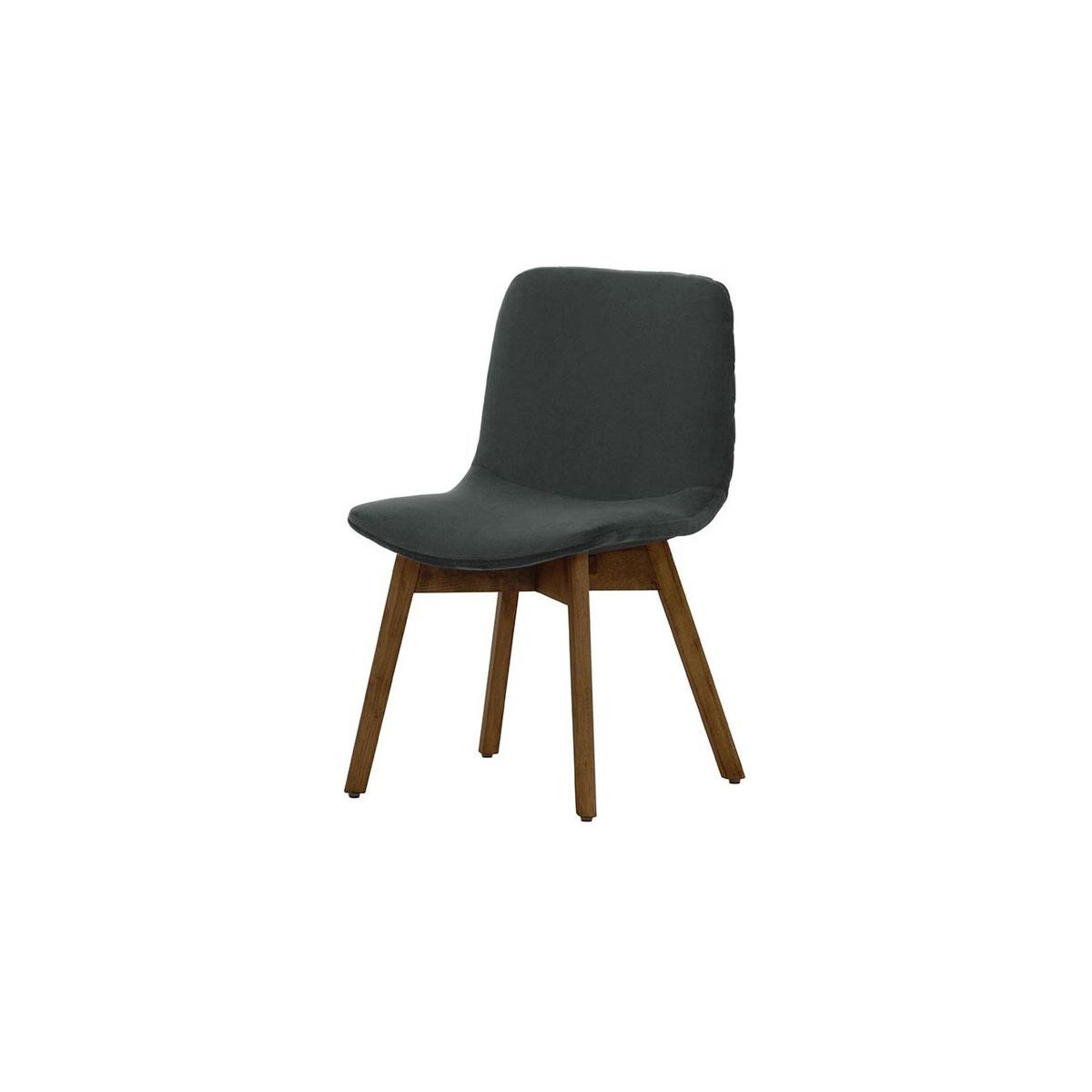 Felton Dining Chair Beech, graphite, Leg colour: dark oak - image 1