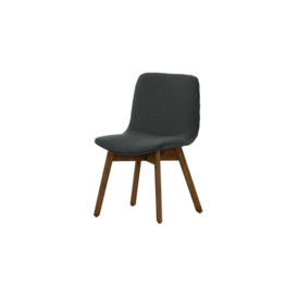 Felton Dining Chair Beech, graphite, Leg colour: dark oak - thumbnail 1