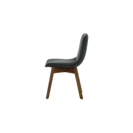 Felton Dining Chair Beech, graphite, Leg colour: dark oak - thumbnail 3