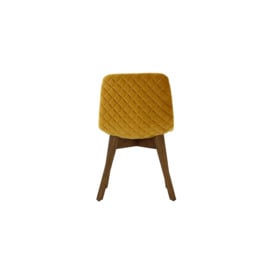 Felton Dining Chair Beech, mustard, Leg colour: dark oak - thumbnail 2