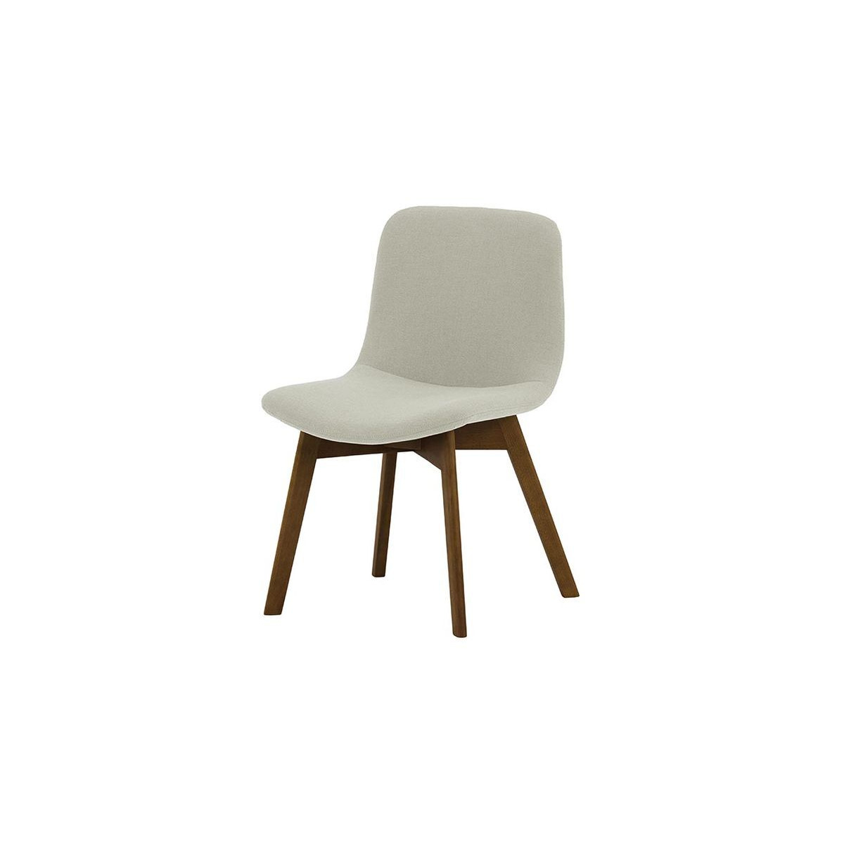 Giza Dining Chair Beech, white, Leg colour: dark oak - image 1