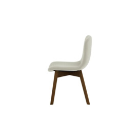 Giza Dining Chair Beech, white, Leg colour: dark oak - thumbnail 3