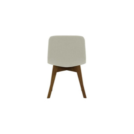 Giza Dining Chair Beech, white, Leg colour: dark oak - thumbnail 2