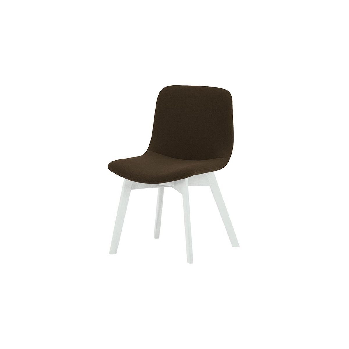 Giza Dining Chair Beech, brown, Leg colour: white - image 1