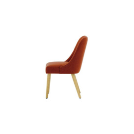 Albion Dining Chair, red, Leg colour: like oak - thumbnail 3