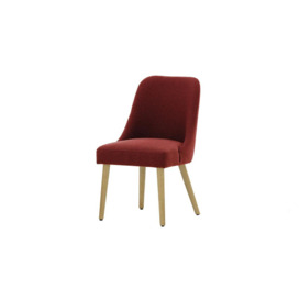 Albion Dining Chair, burgundy, Leg colour: like oak - thumbnail 1