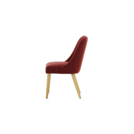 Albion Dining Chair, burgundy, Leg colour: like oak - thumbnail 3