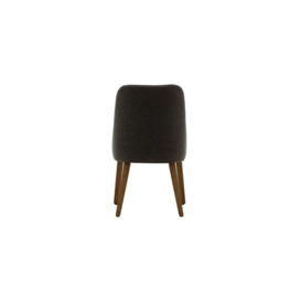 Albion Dining Chair, dark grey, Leg colour: dark oak - thumbnail 2