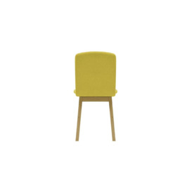 Cubo Dining Chair, yellow, Leg colour: like oak - thumbnail 2
