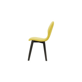 Mya Dining Chair, yellow, Leg colour: black - thumbnail 3