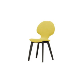 Mya Dining Chair, yellow, Leg colour: black - thumbnail 1