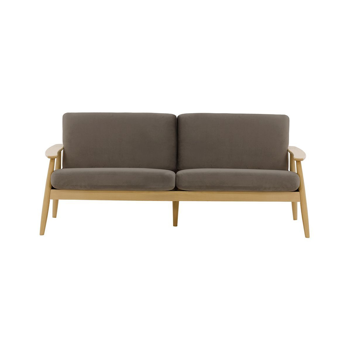 Demure 3 Seater Sofa, grey, Leg colour: like oak - image 1