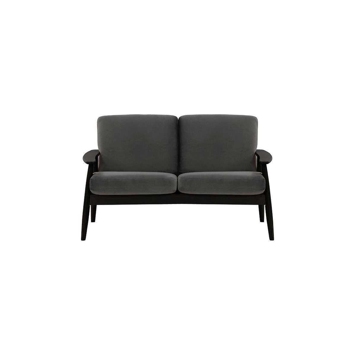 Demure 2 Seater Sofa, graphite, Leg colour: black - image 1
