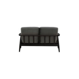Demure 2 Seater Sofa, graphite, Leg colour: black - thumbnail 2
