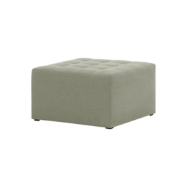 Flair Medium Square Pouffe with Stitching, grey - thumbnail 1