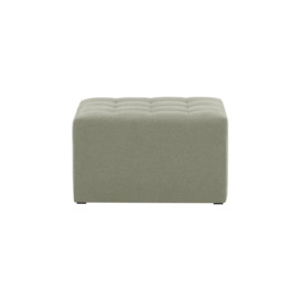 Flair Medium Square Pouffe with Stitching, grey - thumbnail 2