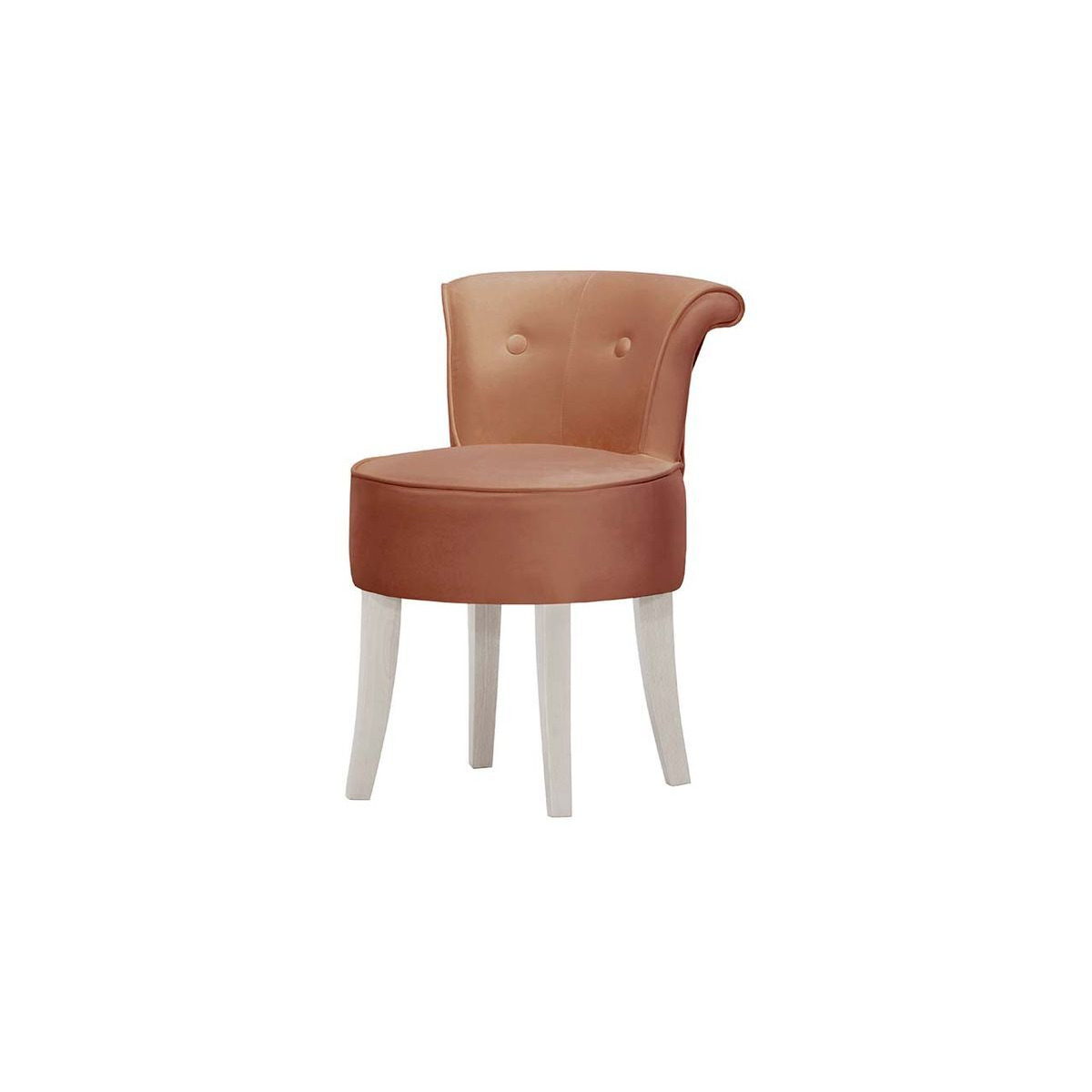 Barto Chair, dirty pink, Leg colour: white - image 1
