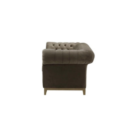 Chesterfield Grand 3 Seater Sofa, grey, Leg colour: wax black - thumbnail 3