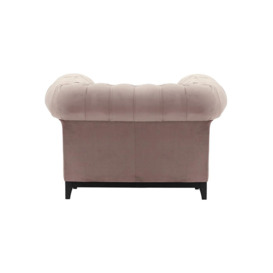Chesterfield Grand Armchair, lilac, Leg colour: black - thumbnail 2