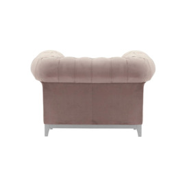 Chesterfield Grand Armchair, lilac, Leg colour: white - thumbnail 2
