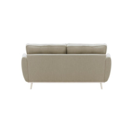 Zinola 3 Seater Sofa, beige, Leg colour: white - thumbnail 2