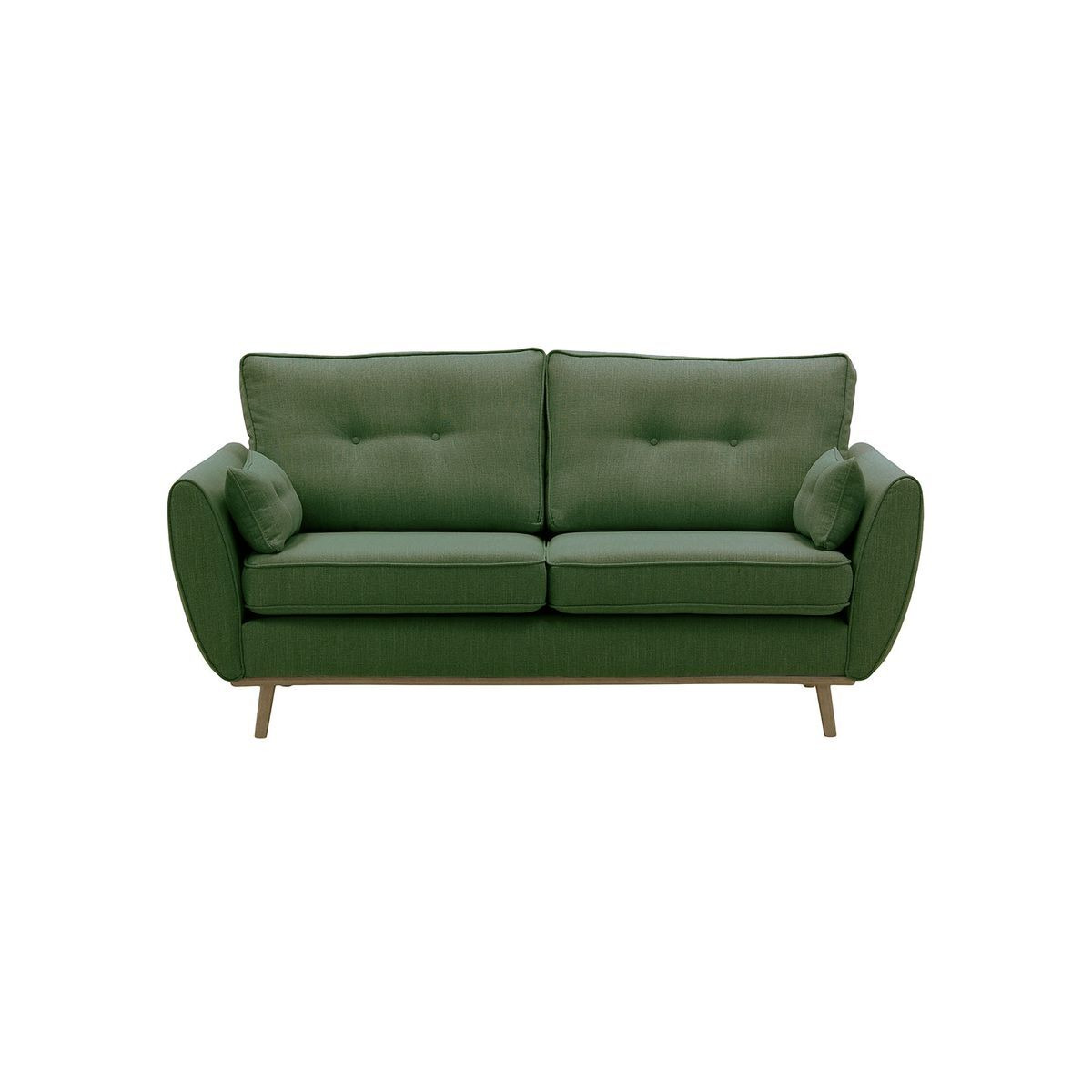 Zinola 3 Seater Sofa, green, Leg colour: wax black - image 1