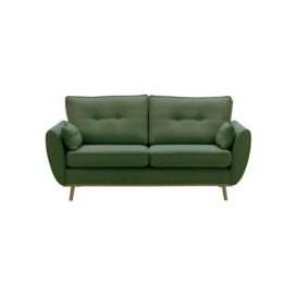 Zinola 3 Seater Sofa, green, Leg colour: wax black - thumbnail 1