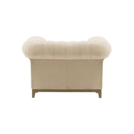 Chesterfield Grand Armchair, light beige, Leg colour: wax black - thumbnail 2