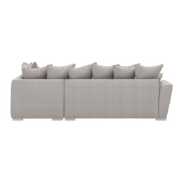 Majestic Right Hand Corner Sofa with Footstool and Loose Back Cushions, cream/mink - thumbnail 2
