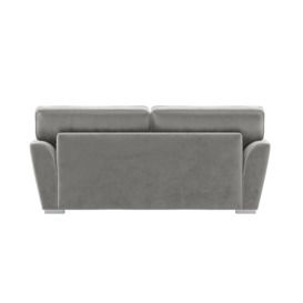 Majestic 3 Seater Sofa with Fitted Back Cushions, silver/mustard - thumbnail 2