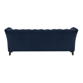 Karin 3 Seater Sofa, blue, Leg colour: black - thumbnail 2
