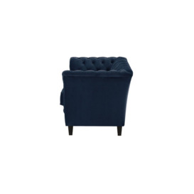 Karin 3 Seater Sofa, blue, Leg colour: black - thumbnail 3