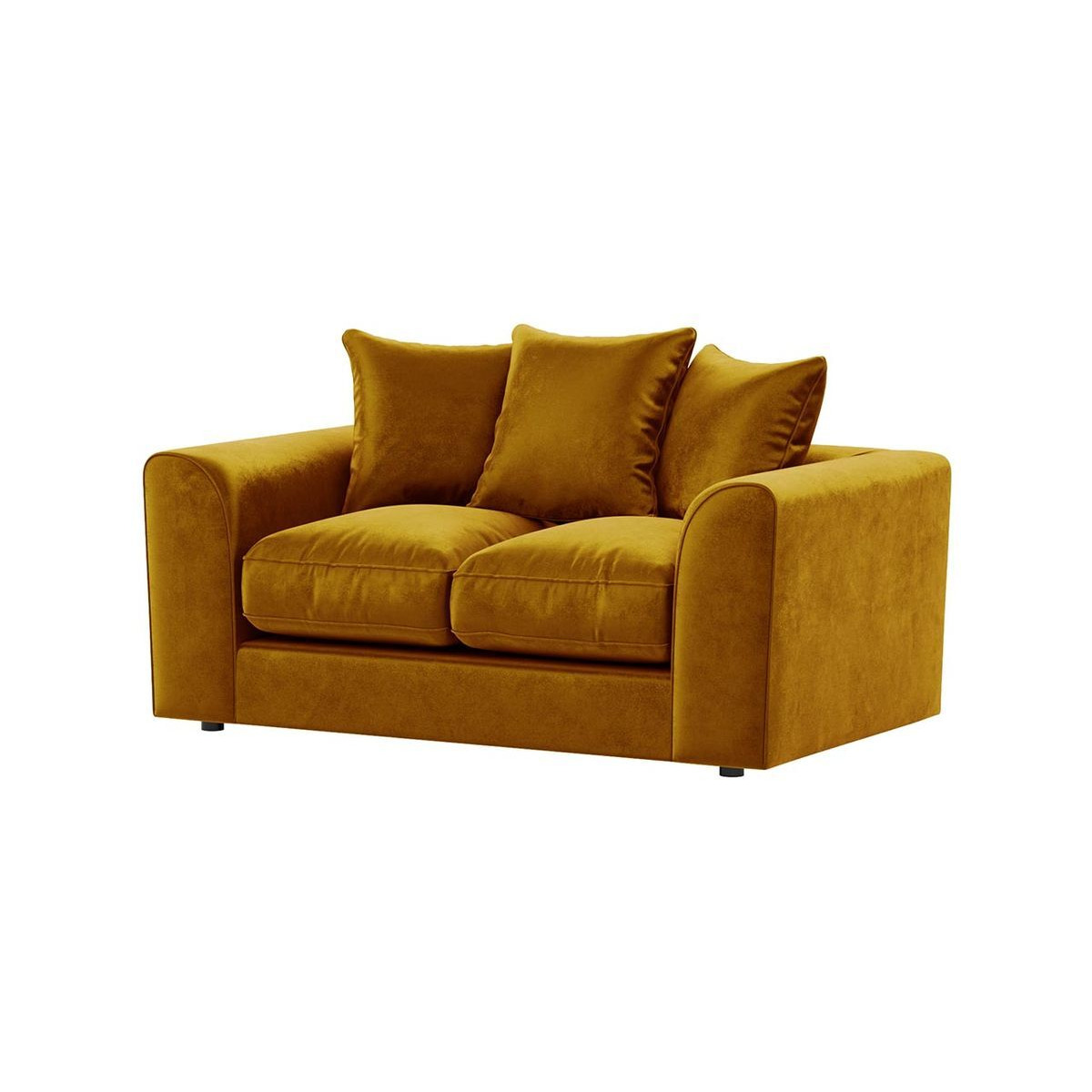 Dillon Velvet 2 Seater Sofa Bed, golden - image 1