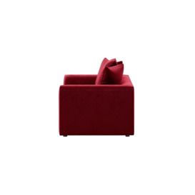 Dillon Velvet 2 Seater Sofa Bed, dark red - thumbnail 3