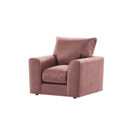 Dillon Velvet Armchair, dirty pink