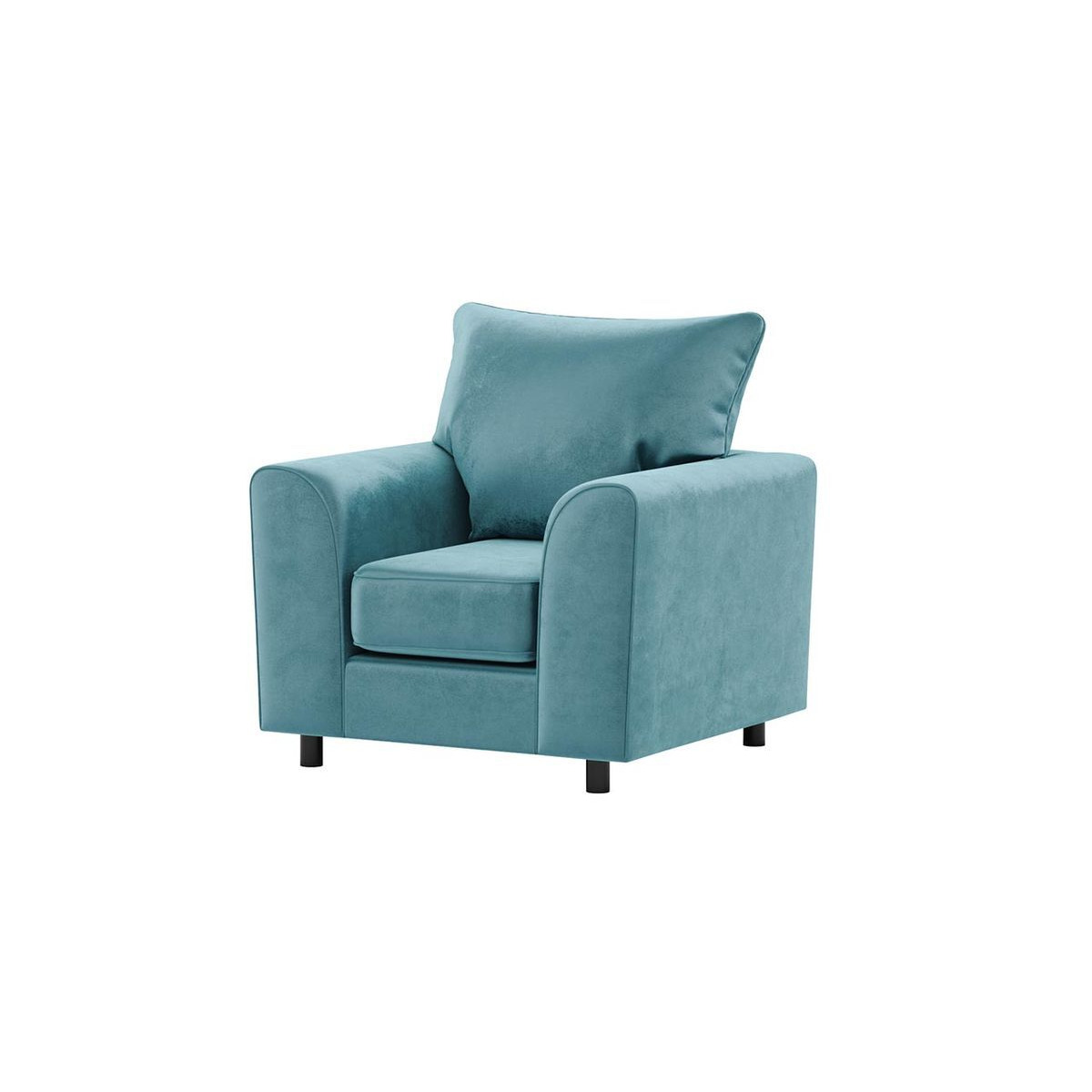 Dillon Velvet Armchair, blue - image 1