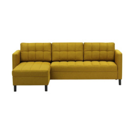 Ludo Universal Corner Sofa Bed, mustard