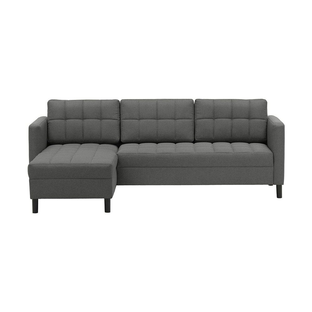 Ludo Universal Corner Sofa Bed, dark grey - image 1