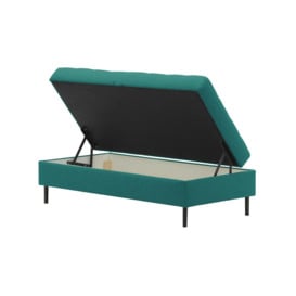 Ludo Footstool with Storage, turquoise - thumbnail 2